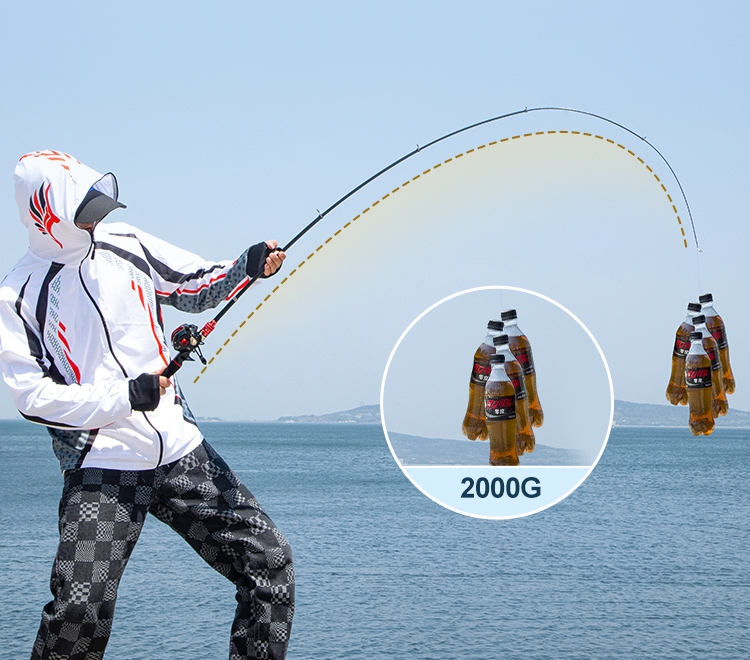 Retractable fishing rods: Versatile collapsible fishing rods for various fishing scenarios.